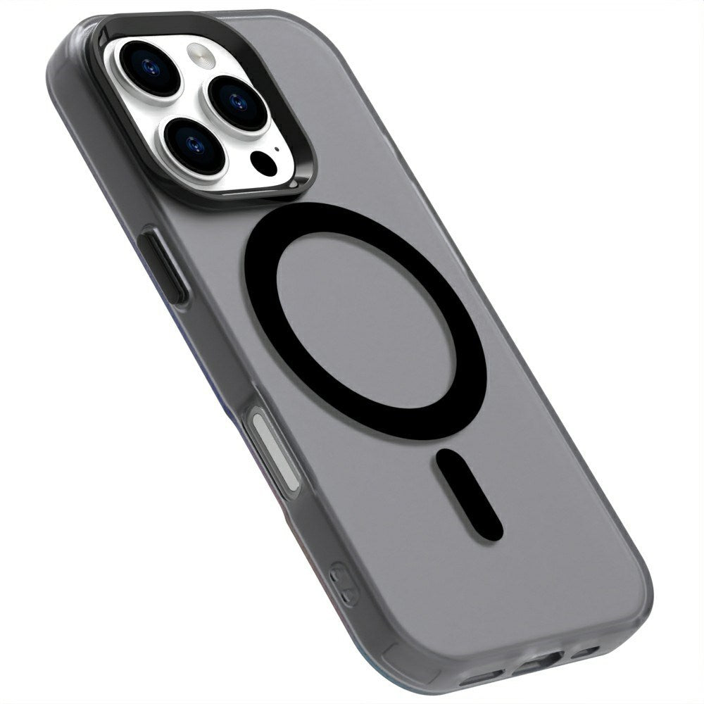 EIDERWOOD iPhone 16 Pro Max Hybrid Plastic Mobildeksel - MagSafe-kompatibel - Gjennomsiktig / Svart