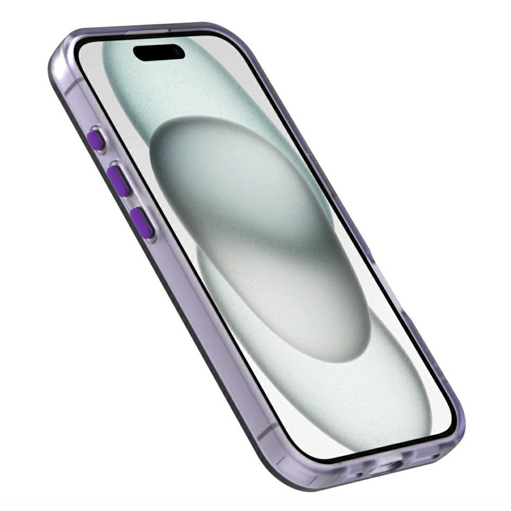 EIDERWOOD iPhone 16 Hybrid Plastic Mobildeksel - MagSafe-kompatibel - Gjennomsiktig / Lilla