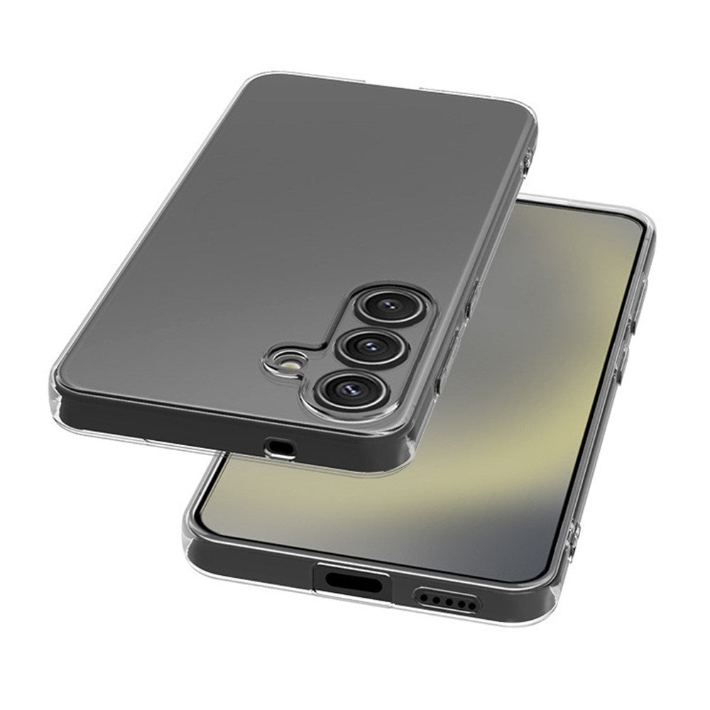 EIDERWOOD Samsung Galaxy S25+ (pluss) Ultratynn fleksibelt plastbakdeksel - gjennomsiktig