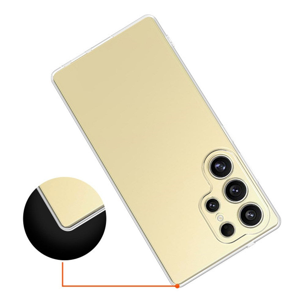 EIDERWOOD Samsung Galaxy S25 Ultra Tyndt Fleksibelt Plast Bagside Cover - Gennemsigtig