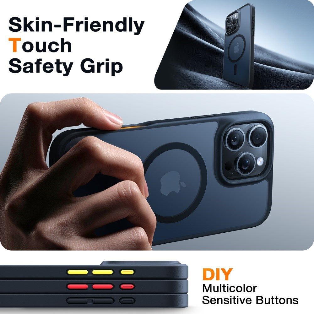 iPhone 16 Pro Torras Hybrid Bakdeksel - MagSafe-kompatibel - Svart