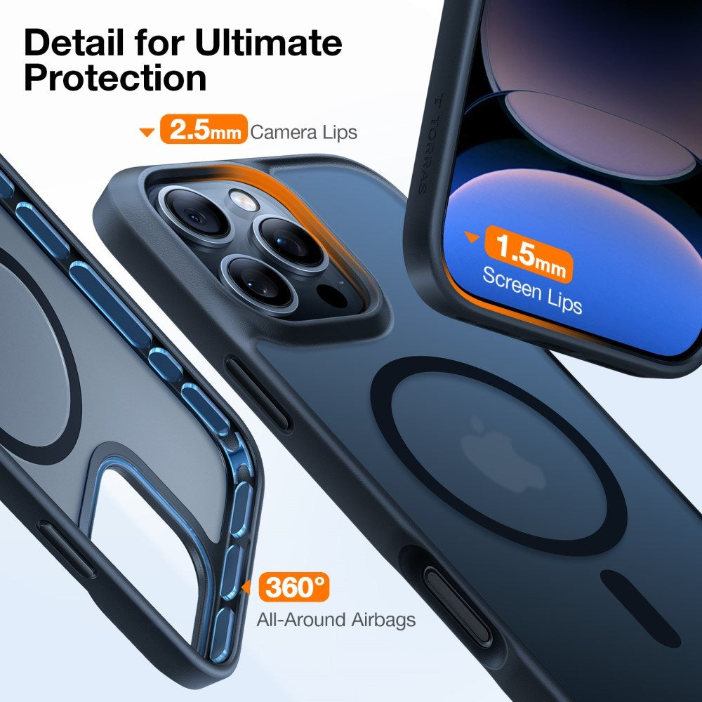 iPhone 16 Pro Torras Hybrid Bakdeksel - MagSafe-kompatibel - Svart