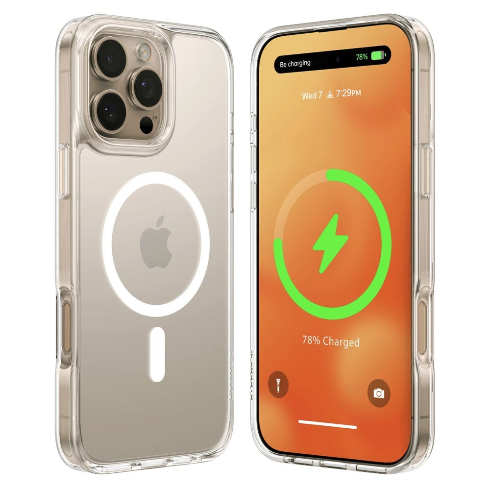 Torras iPhone 16 Pro Max fleksibelt plastdeksel - MagSafe-kompatibelt - Gjennomsiktig