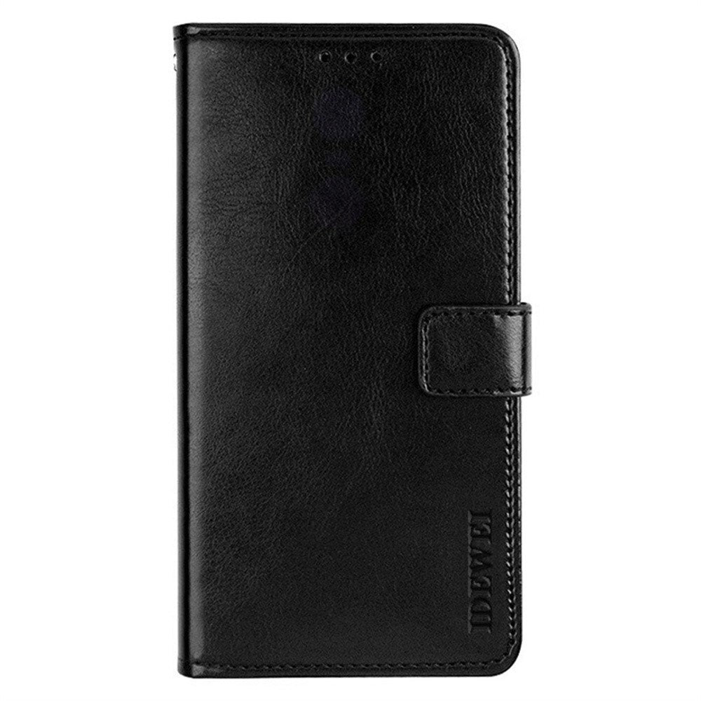 EIDERWOOD iPhone 16 Plus Kunstlæder Flip Case m. Indbygget Pung & Ståfunktion - Sort