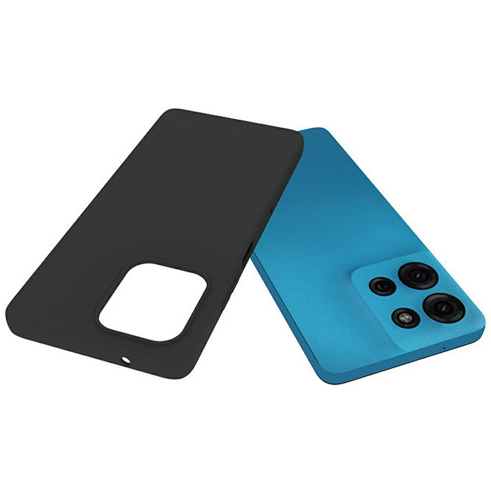 Motorola Moto G75 (5G) - EIDERWOOD Fleksibelt Plastik Cover - Sort