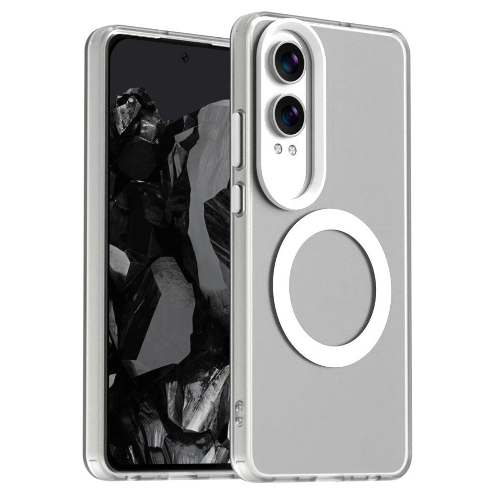 EIDERWOOD OnePlus Nord CE4 Lite (5G) Hybrid Plast Mobil Cover - MagSafe Kompatibel - Gennemsigtig / Hvid