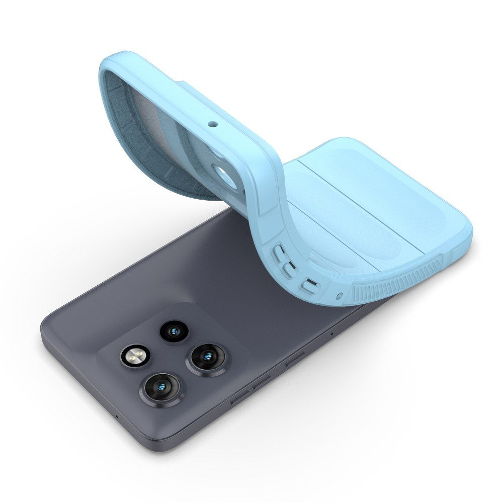 EIDERWOOD XMotorola Edge 50 Neo / ThinkPhone 25 fleksibelt plastdeksel - lyseblå