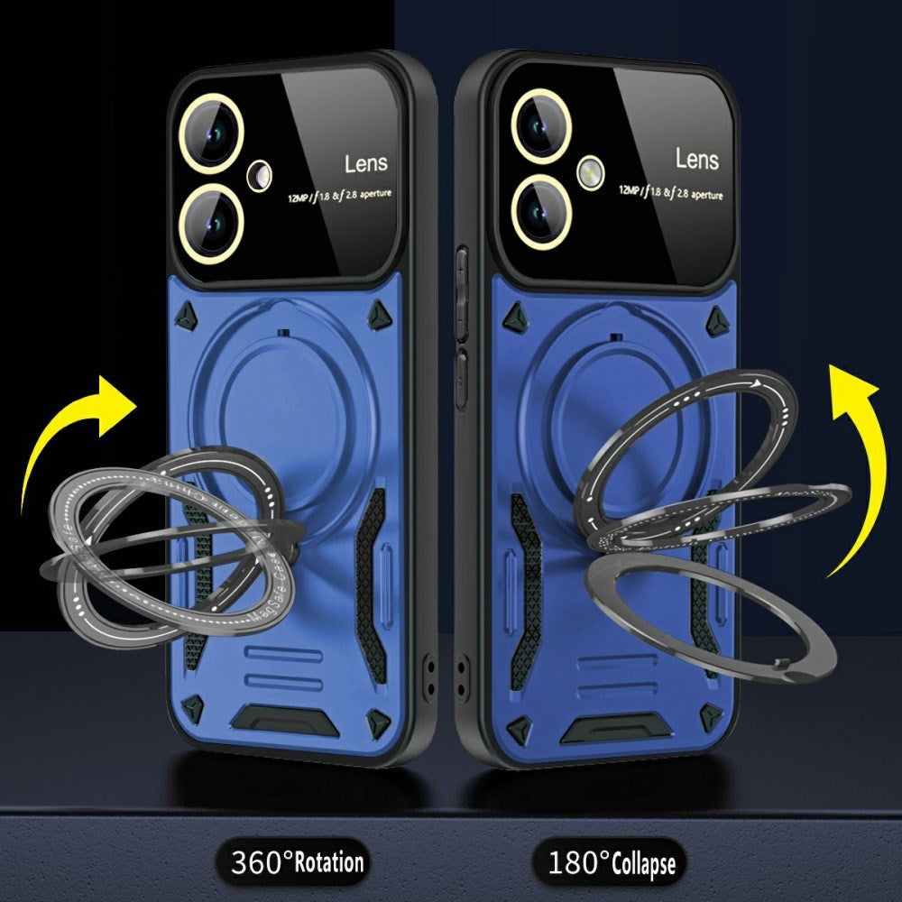 Samsung Galaxy A06 - EIDERWOOD Hybrid Håndværker Cover m. Roterende Kickstand - MagSafe Kompatibel - Rose Gold