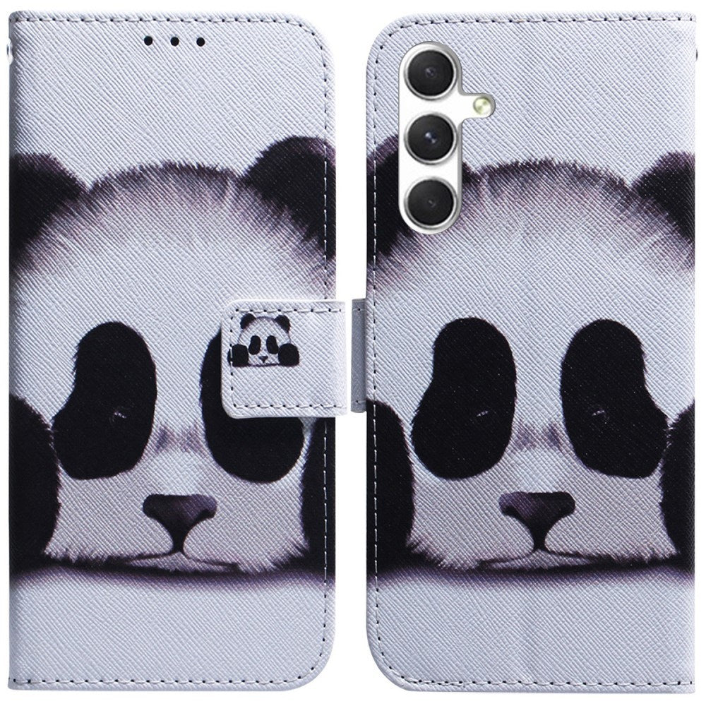 Samsung Galaxy S25 - EIDERWOOD Kunstlæder Flip Case m. Motiv - Panda