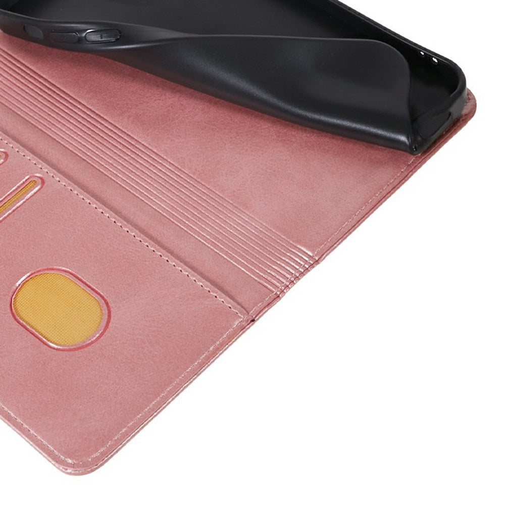 EIDERWOOD Xiaomi Redmi Note 14 Pro 5G Cover i kunstlæder m. Magnetisk Luk & Kortholder - Rose Gold