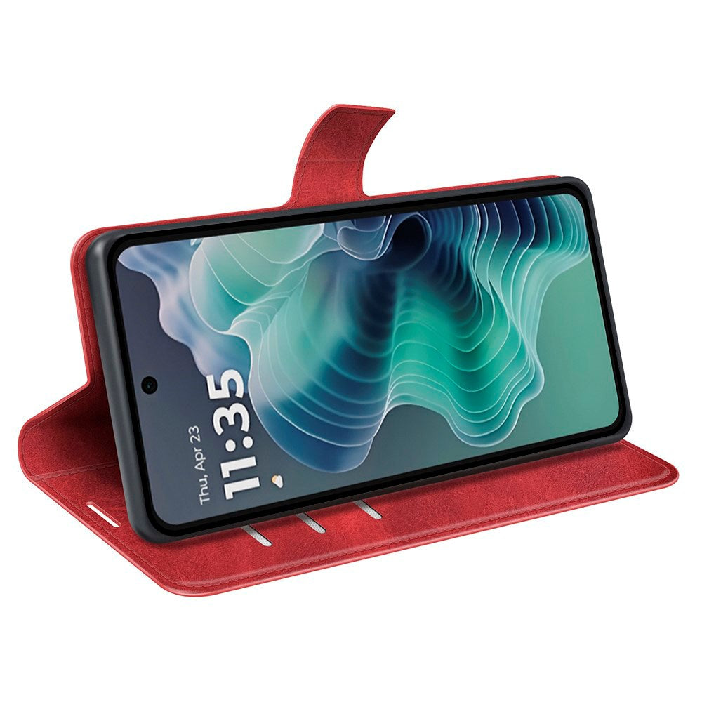 Motorola Moto G35 Flipcover - Kunstlæder - Rød