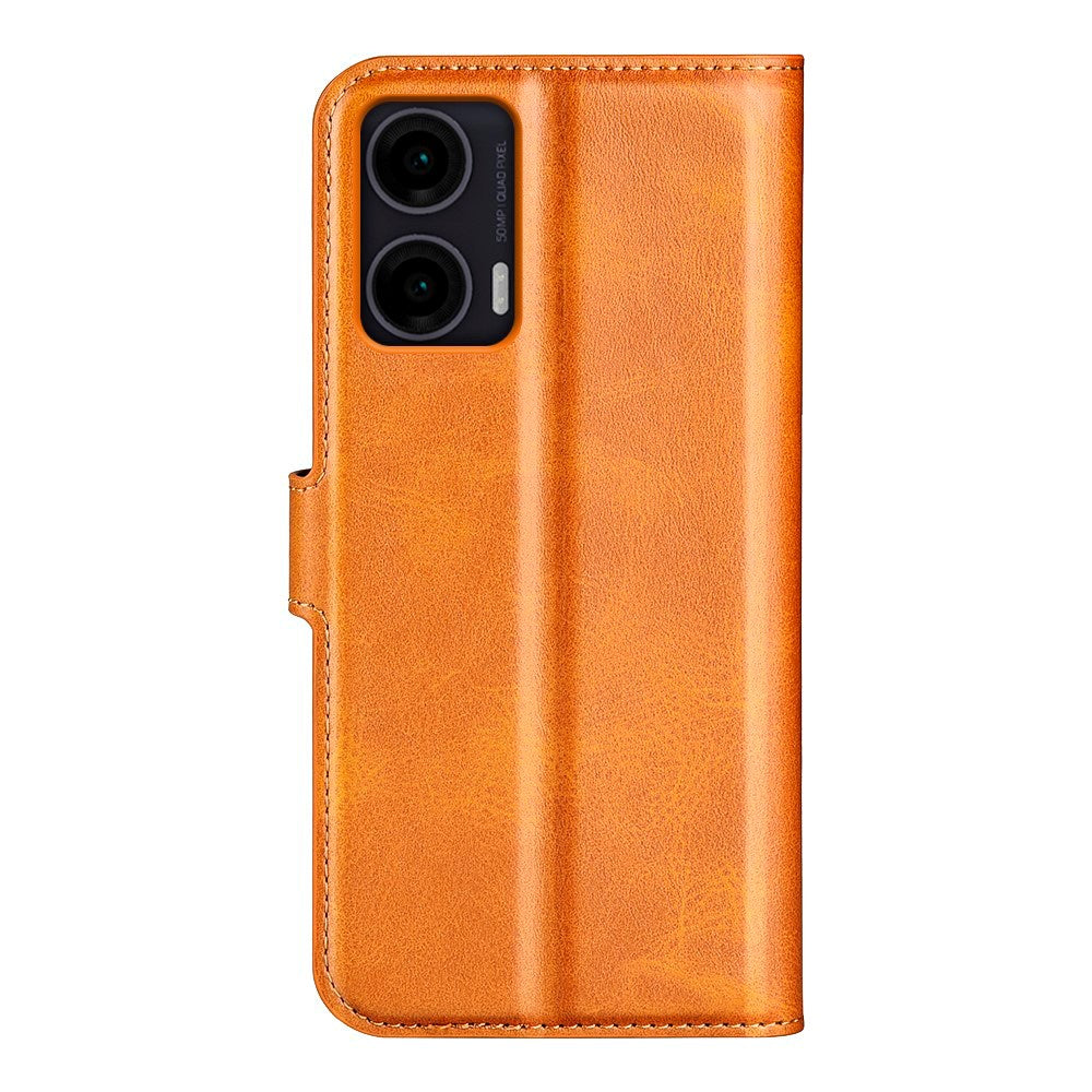 Motorola Moto G35 Flipcover - Kunstlæder - Orange
