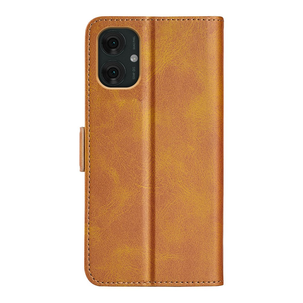 EIDERWOOD Motorola Moto G55 Wallet Flip Læder Cover m. Pung - Brun