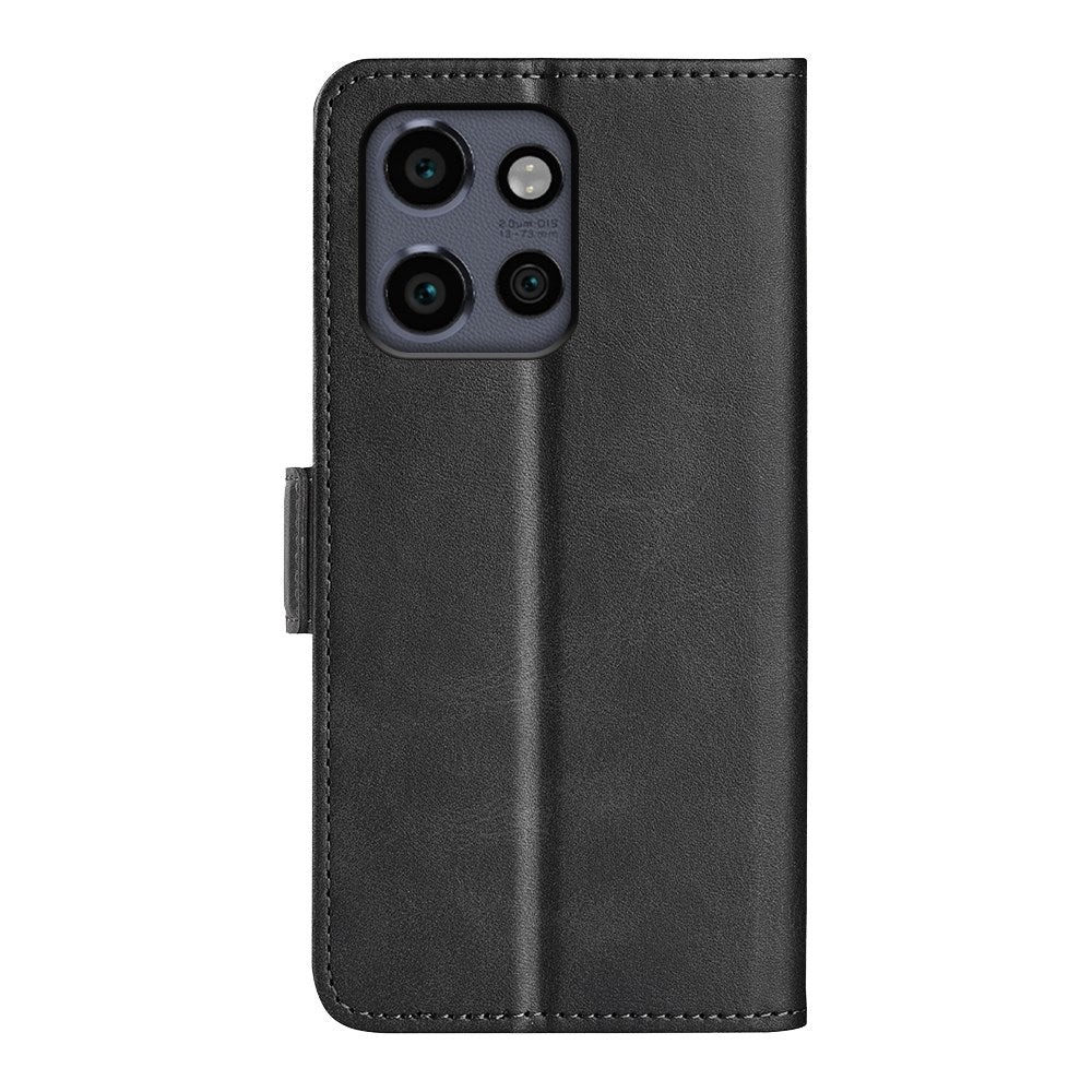 EIDERWOOD Motorola Edge 50 Neo Wallet Flip Leather Cover m. Lommebok - Svart