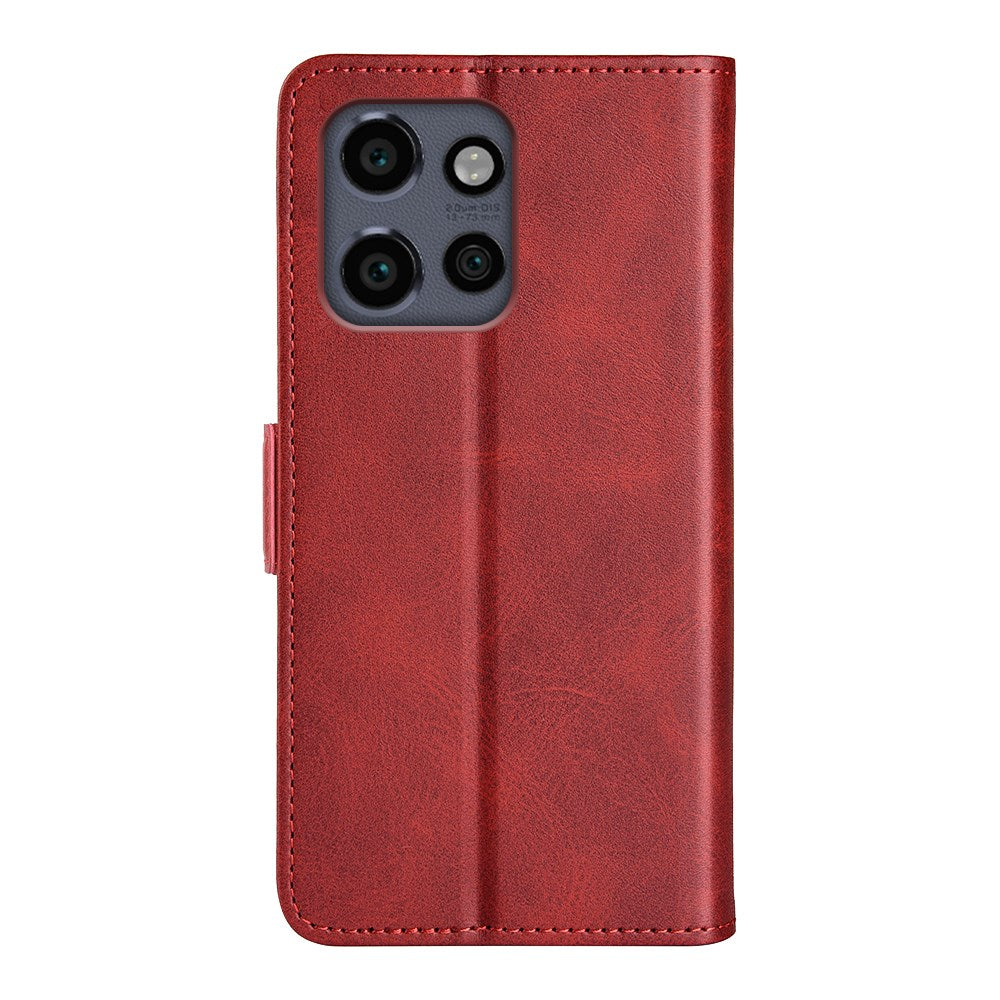 EIDERWOOD Motorola Edge 50 Neo Wallet Flip Læder Cover m. Pung - Rød