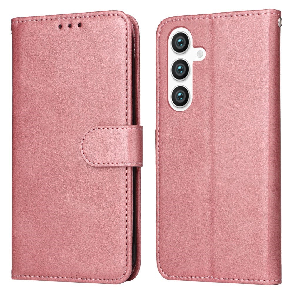 Samsung Galaxy S25 - EIDERWOOD Vegan Leather Flip Cover - Rosa