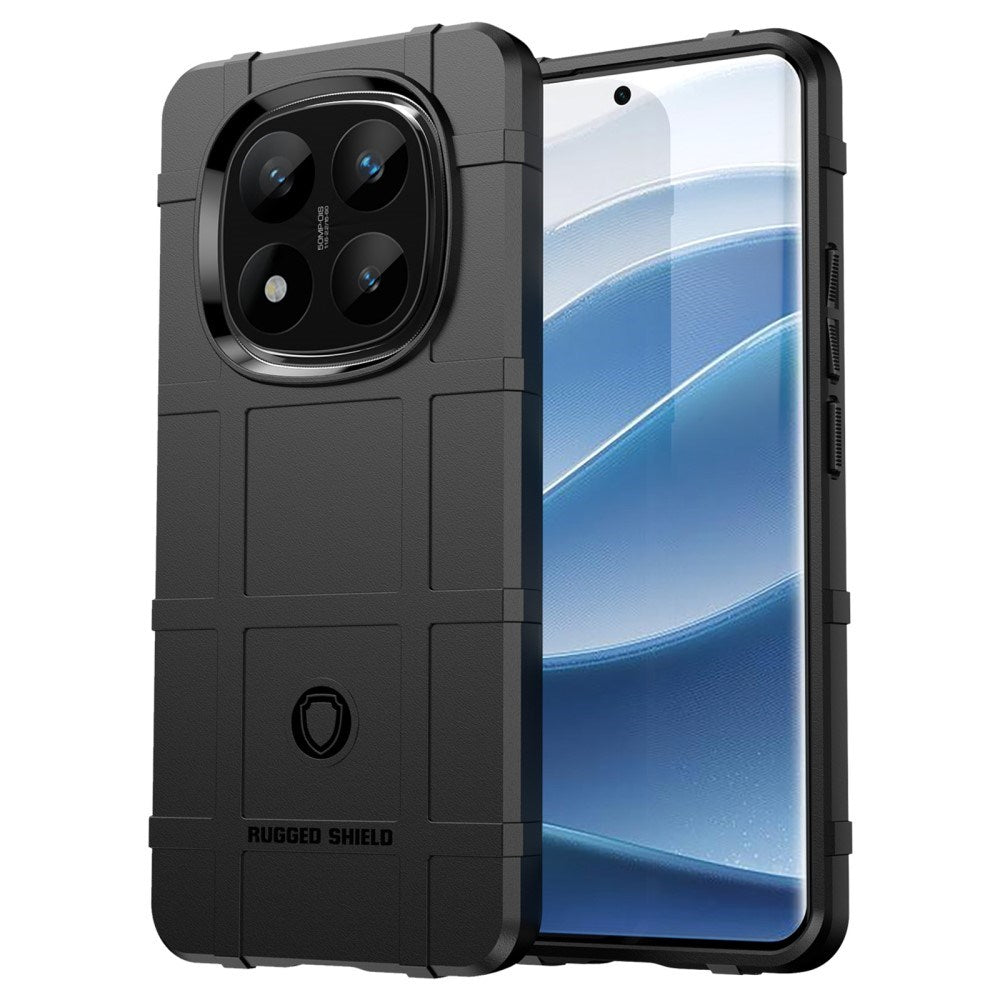 EIDERWOOD Xiaomi Redmi Note 14 Pro+ Rugged Shield Series Craftsman bakdeksel - svart