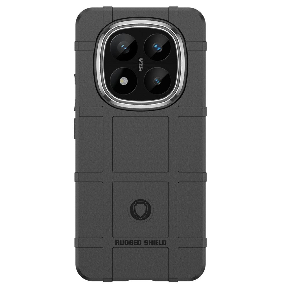EIDERWOOD Xiaomi Redmi Note 14 Pro+ Rugged Shield Series Craftsman bakdeksel - svart