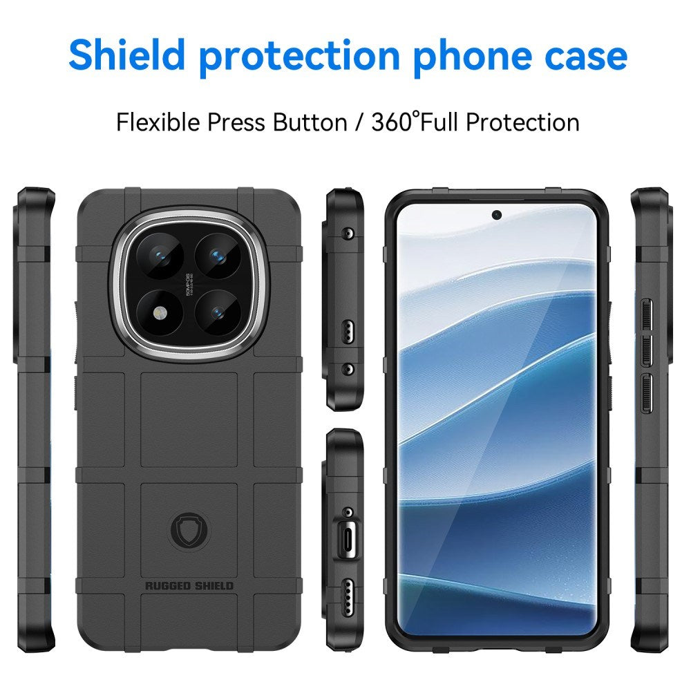 EIDERWOOD Xiaomi Redmi Note 14 Pro+ Rugged Shield Series Craftsman bakdeksel - svart