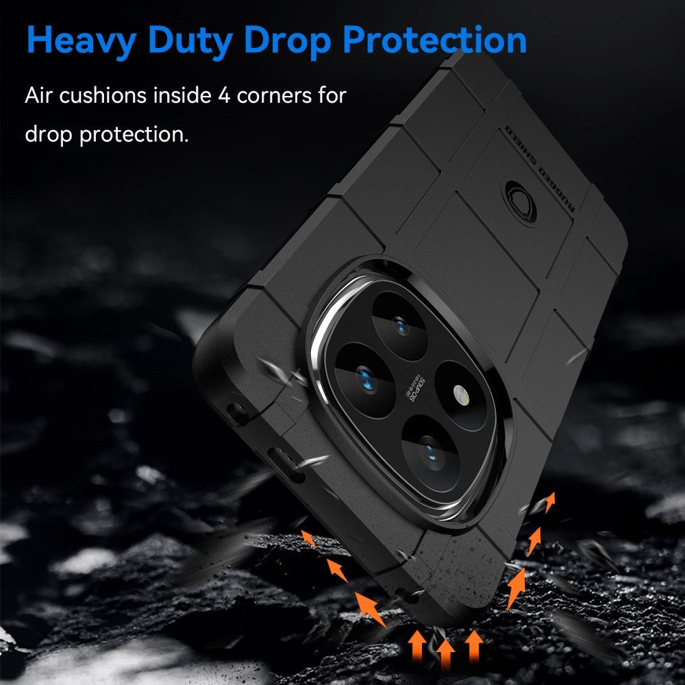 EIDERWOOD Xiaomi Redmi Note 14 Pro+ Rugged Shield Series Craftsman bakdeksel - svart