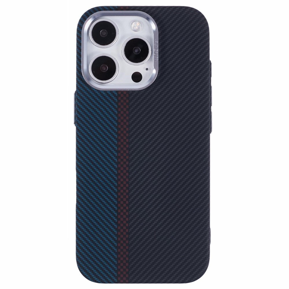 iPhone 16 Pro - EIDERWOOD Mønstret Carbon Cover - MagSafe Kompatibel - Dark Colored Pattern