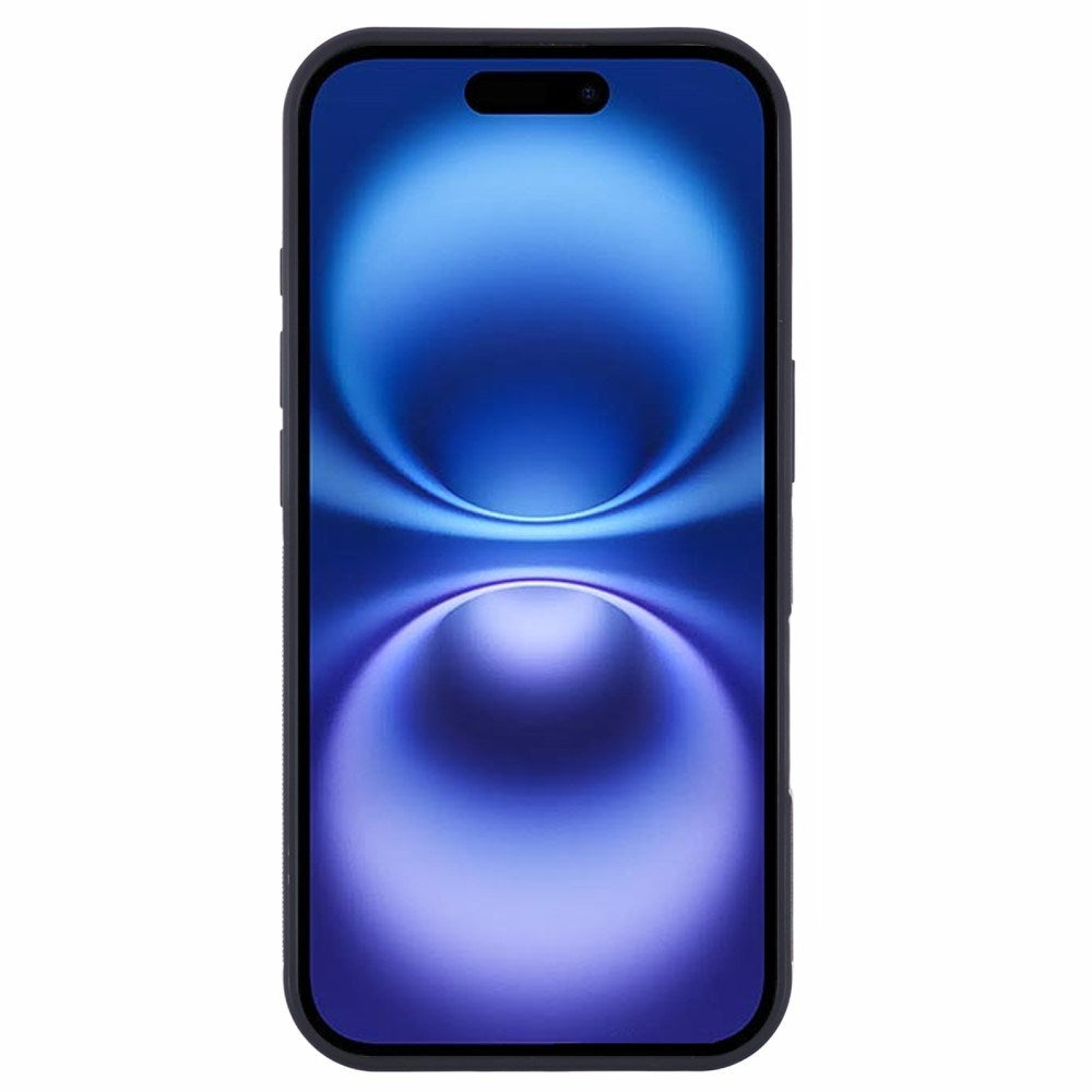 EIDERWOOD iPhone 16 Carbon Cover m. Skridsikker Kant - MagSafe Kompatibelt - Sort