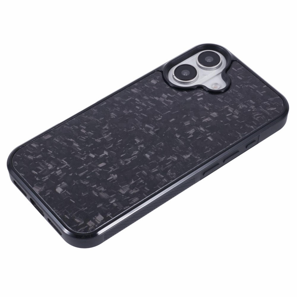 EIDERWOOD iPhone 16 Carbon Cover m. Skridsikker Kant - MagSafe Kompatibelt - Sort