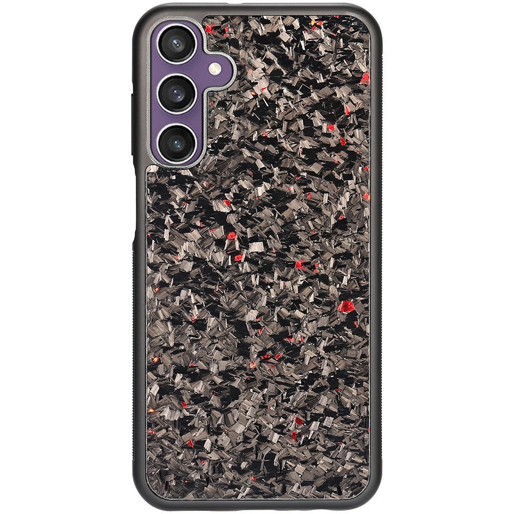 EIDERWOOD Samsung Galaxy S24 Carbon Cover m. Non-Slip Edge - MagSafe-kompatibel - Rød