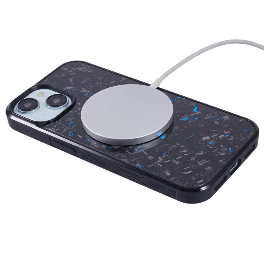 EIDERWOOD iPhone 13 Aramid Deksel m. Non-Slip Edge - MagSafe-kompatibel - Blå