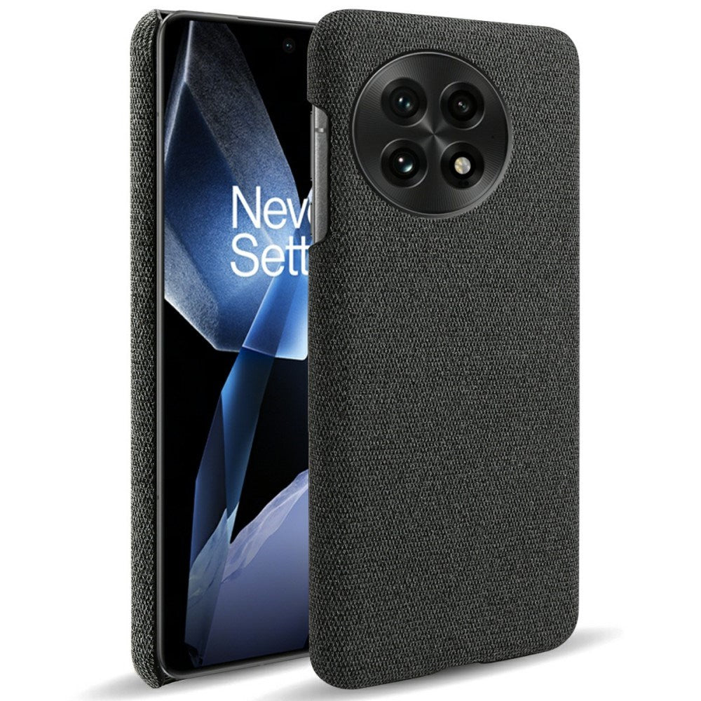 OnePlus 13 - EIDERWOOD Stoffdekket plastdeksel - Svart
