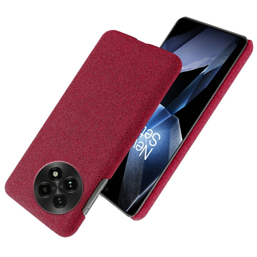 OnePlus 13 - EIDERWOOD Stoffdekket plastdeksel - Rød