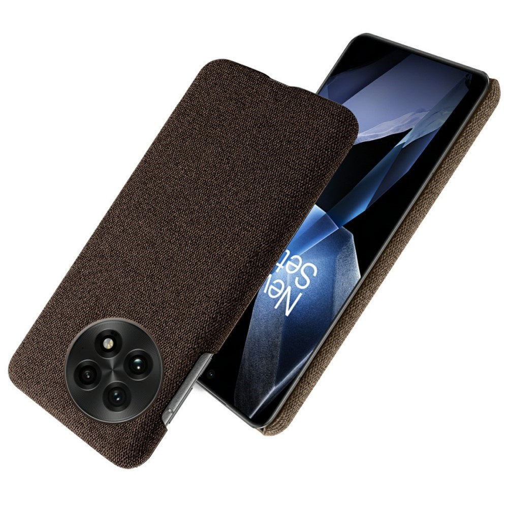 OnePlus 13 - EIDERWOOD Stoffdekket plastdeksel - Brun