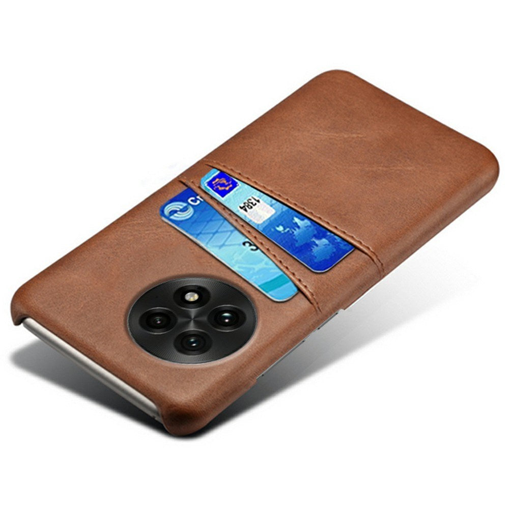 OnePlus 13 - EIDERWOOD Kunstlæder Cover m. Indbygget Kortholder - Brun