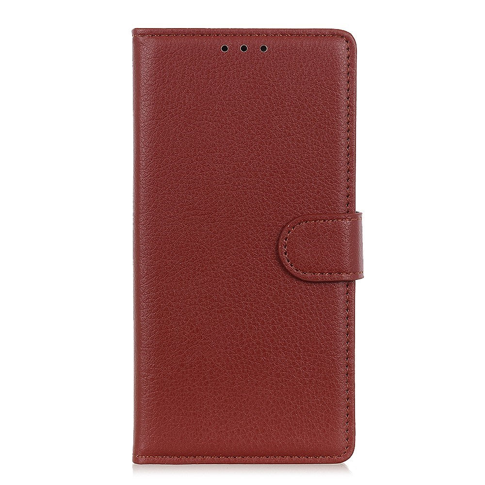 Xiaomi Redmi Note 14 (4G) - EIDERWOOD Faux Leather Flip Cover m. Kortholder og stativfunksjon - brun