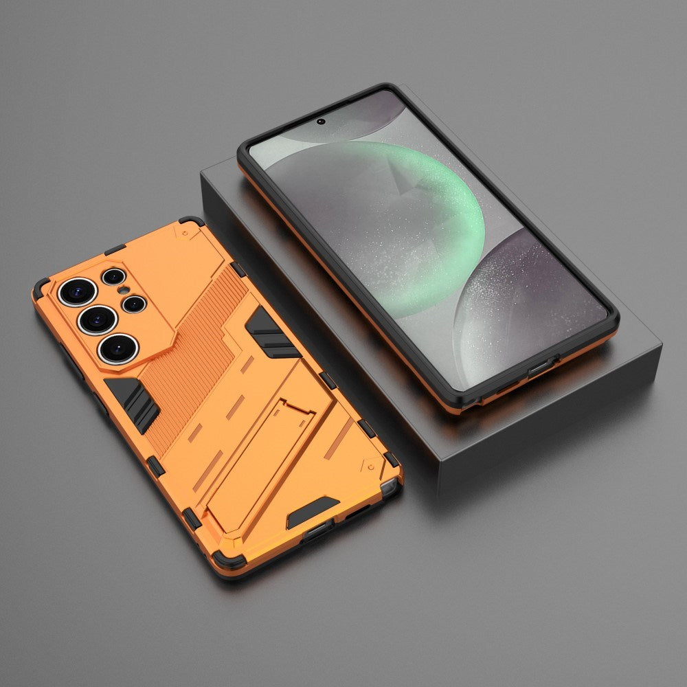 Samsung Galaxy S25 Ultra - EIDERWOOD Craftsman Cover m. Stativ - oransje