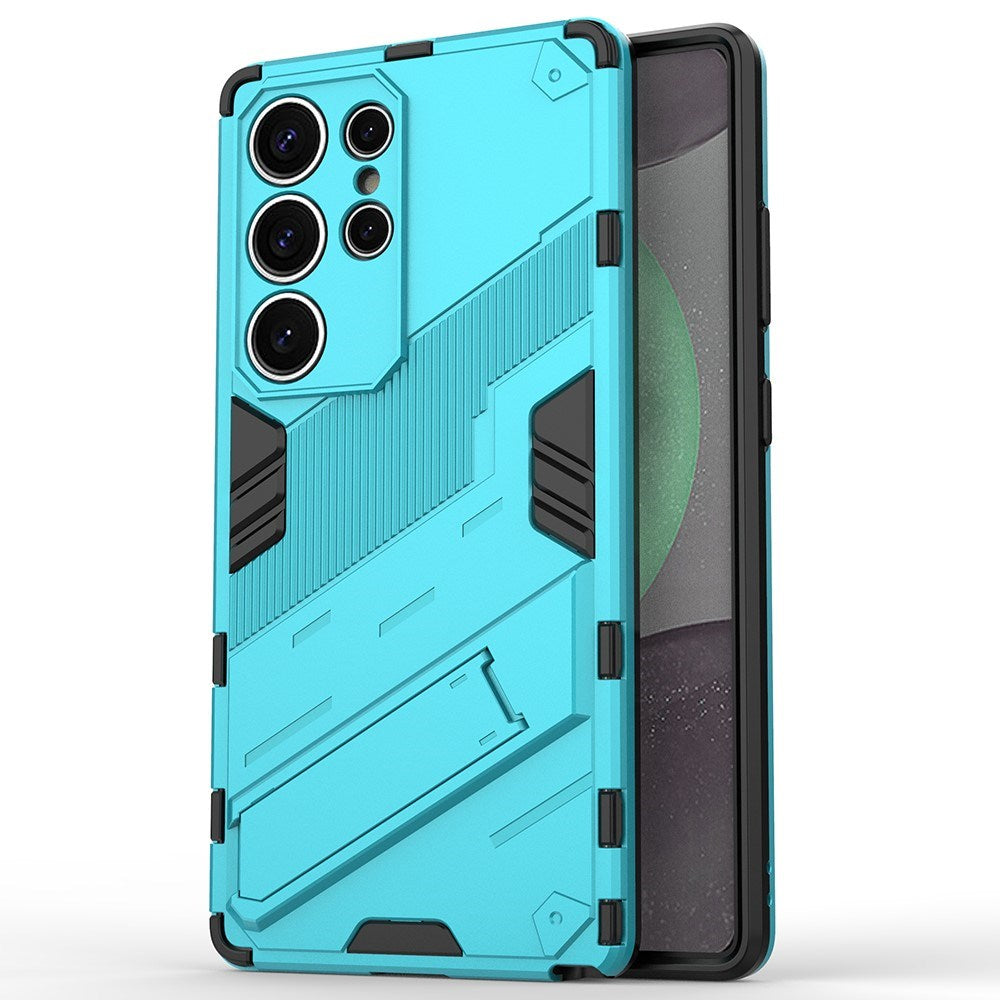 Samsung Galaxy S25 Ultra - EIDERWOOD Craftsman Cover m. Stativ - Blå