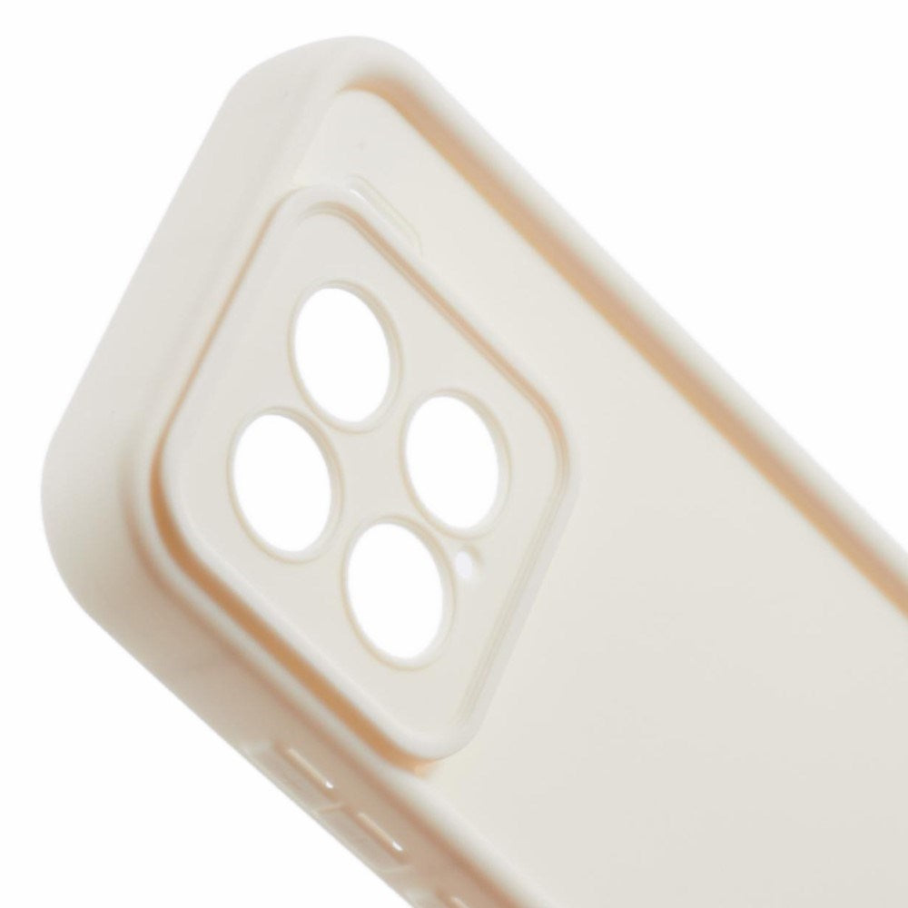 Xiaomi 15 - EIDERWOOD Anti-Slip Fleksibelt Plastik Cover - Hvid