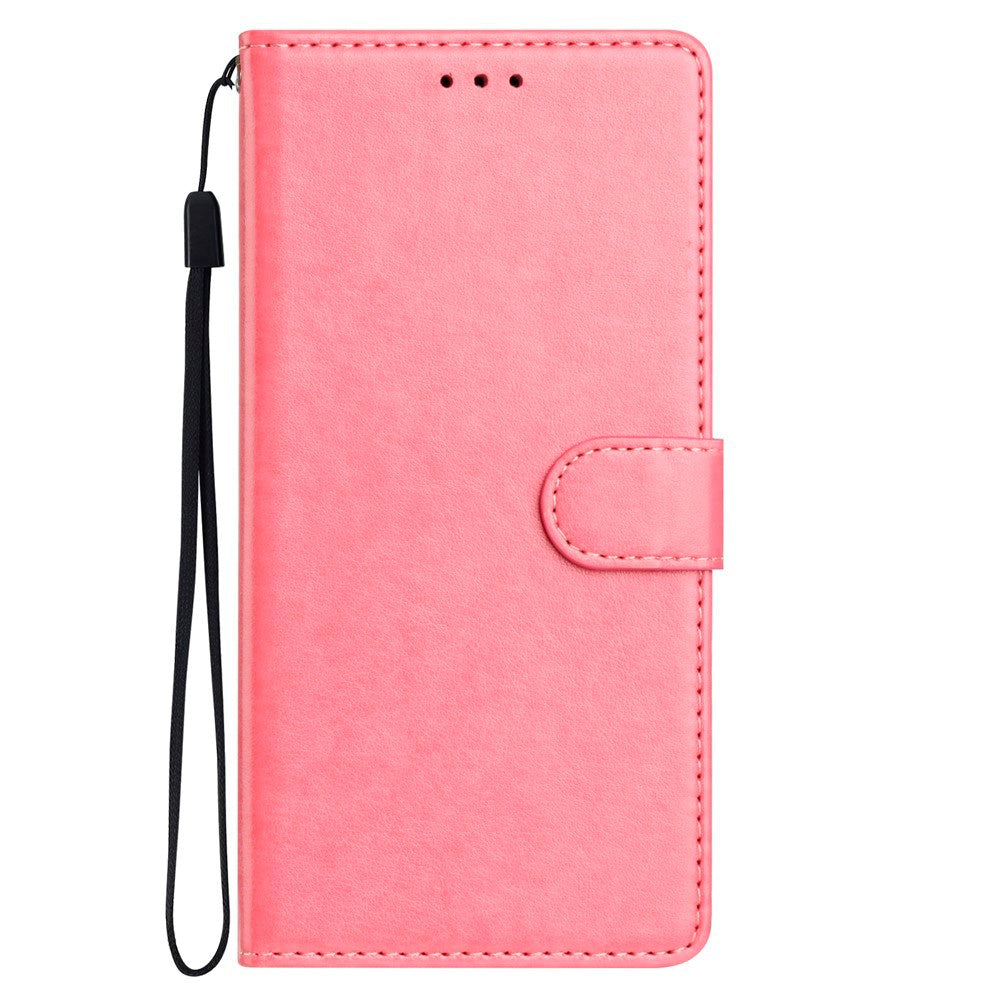 Xiaomi Redmi Note 14 Pro (5G) / Poco X7 - EIDERWOOD Kunstlæder Flip Cover m. Strop - Lyserød