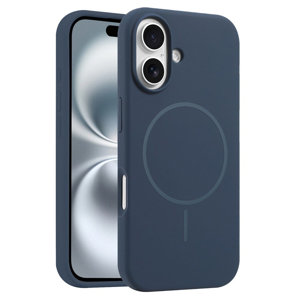 EIDERWOOD iPhone 16 Silikone Mobil Cover - MagSafe Kompatibel - Mørkeblå