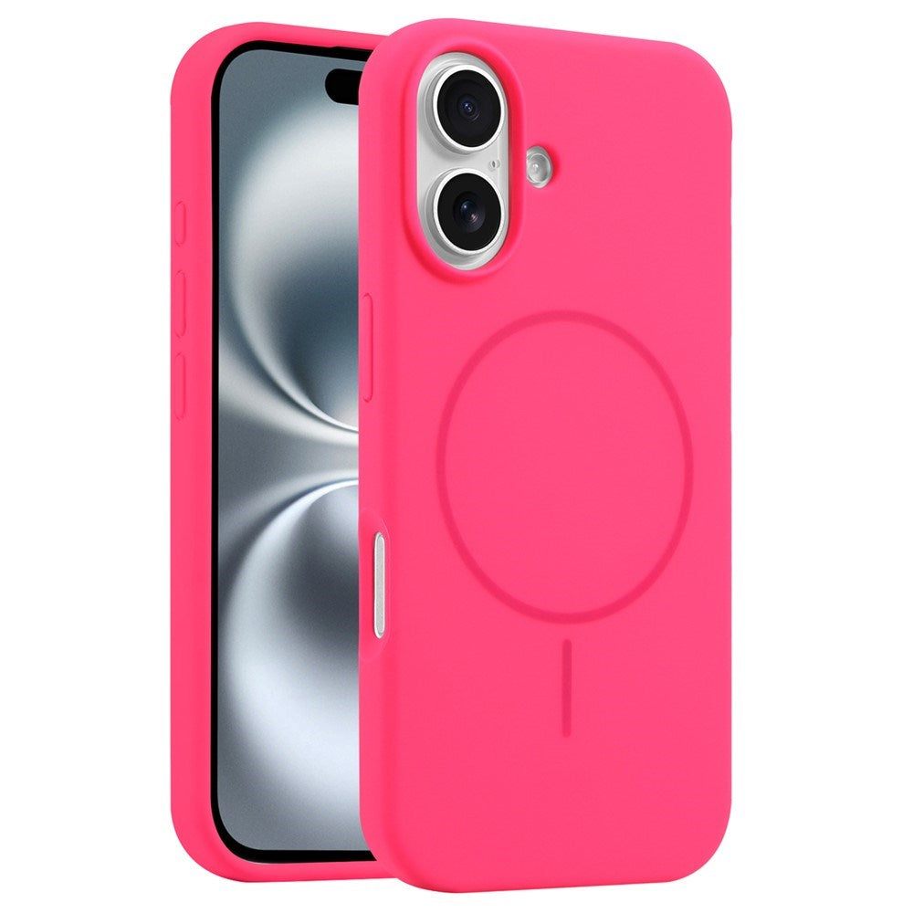 EIDERWOOD iPhone 16 Plus Silikone Mobil Cover - MagSafe Kompatibel - Pink