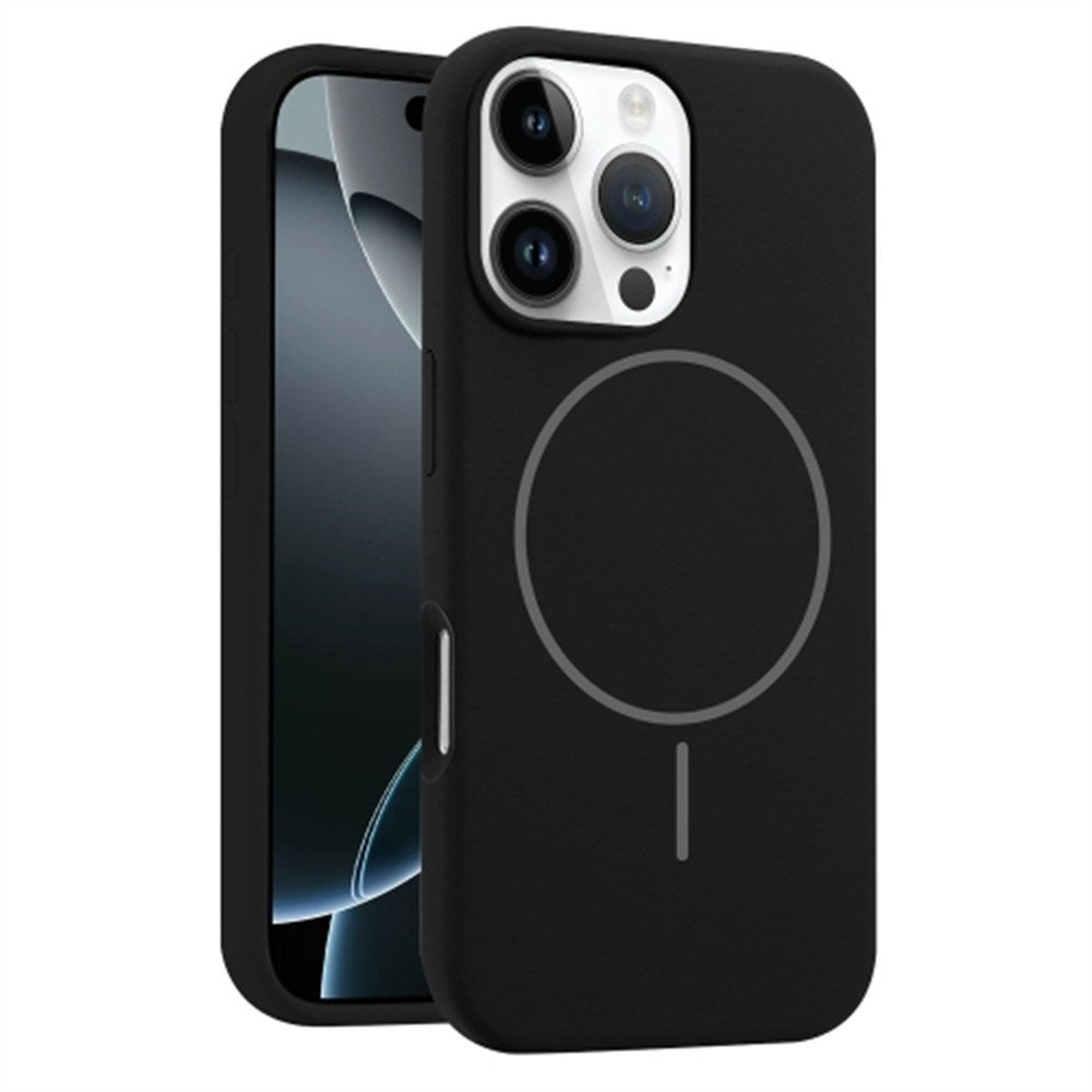 EIDERWOOD iPhone 16 Pro Silikone Mobil Cover - MagSafe Kompatibel - Sort