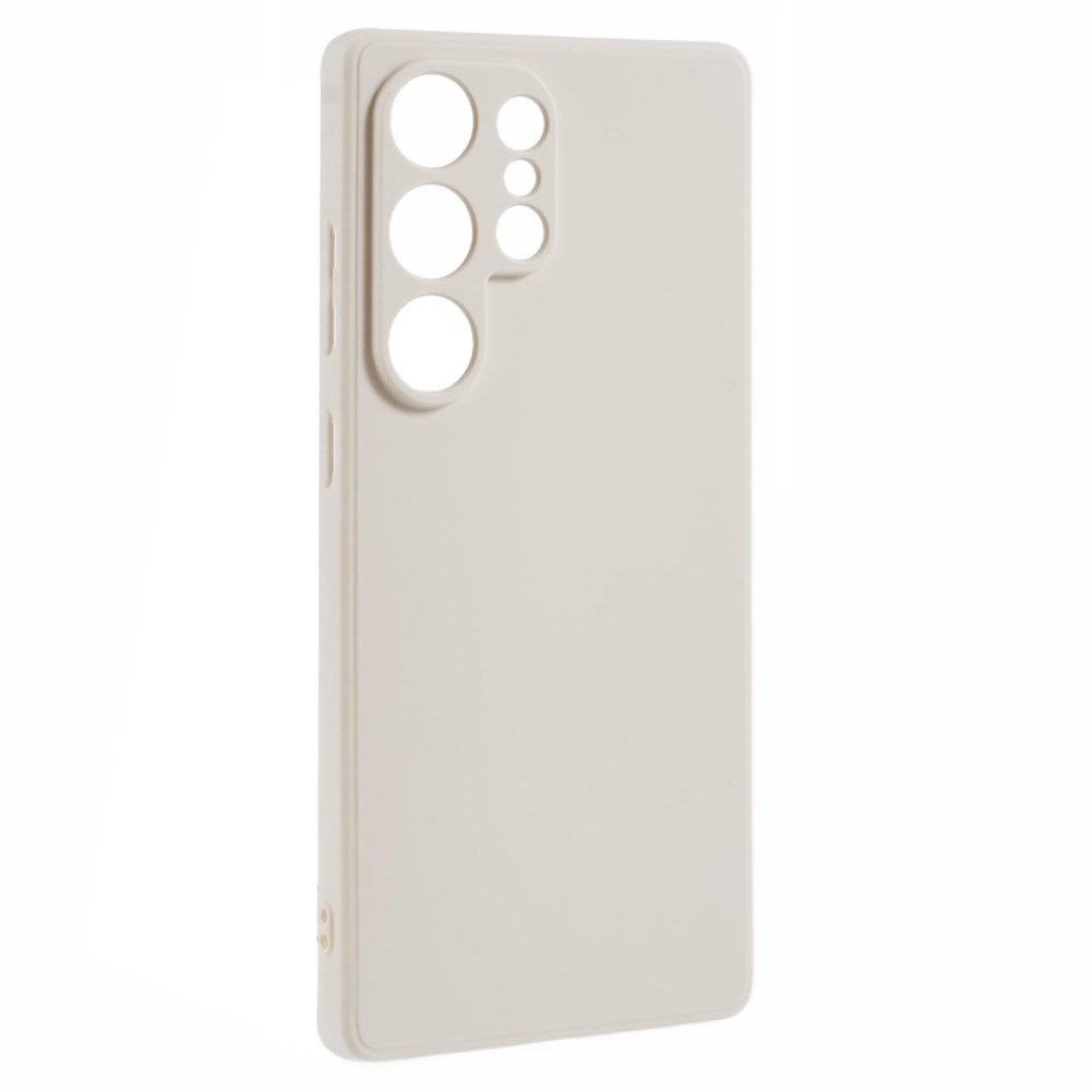 EIDERWOOD Samsung Galaxy S25 Ultra fleksibelt plastdeksel med støtbeskyttelse - Hvit