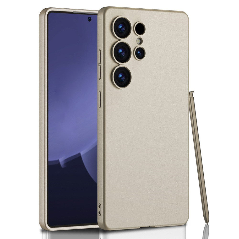 EIDERWOOD Samsung Galaxy S25 Ultra Slim Plastic Bakdeksel - inkl. Liten penn - Beige