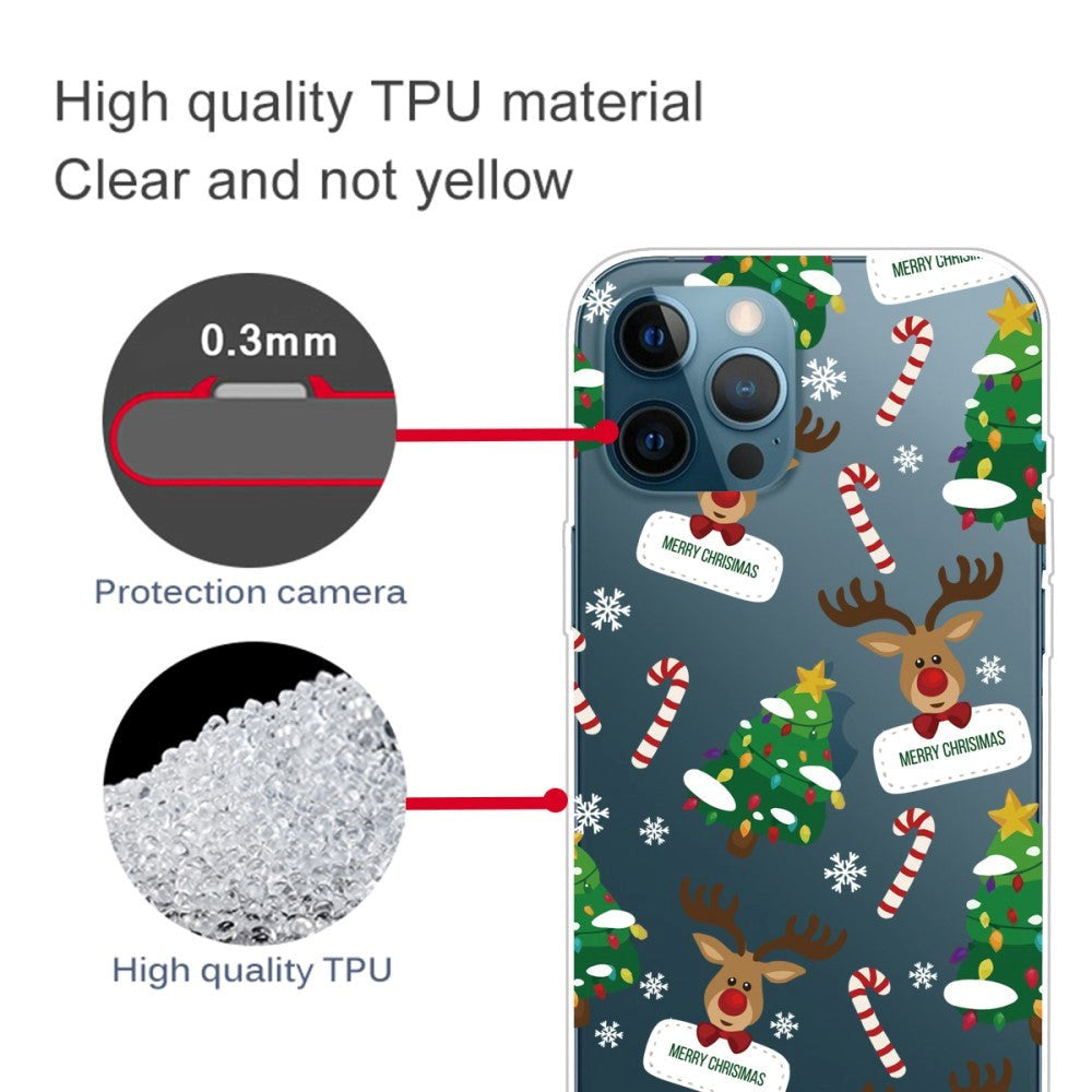 iPhone 14 Pro fleksibelt plast julebakdeksel - julepynt