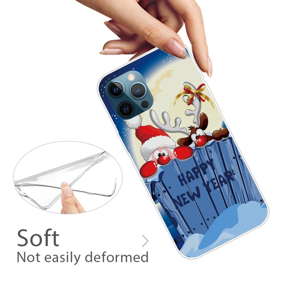 iPhone 14 Pro fleksibelt plast julebakdeksel - godt nyttår