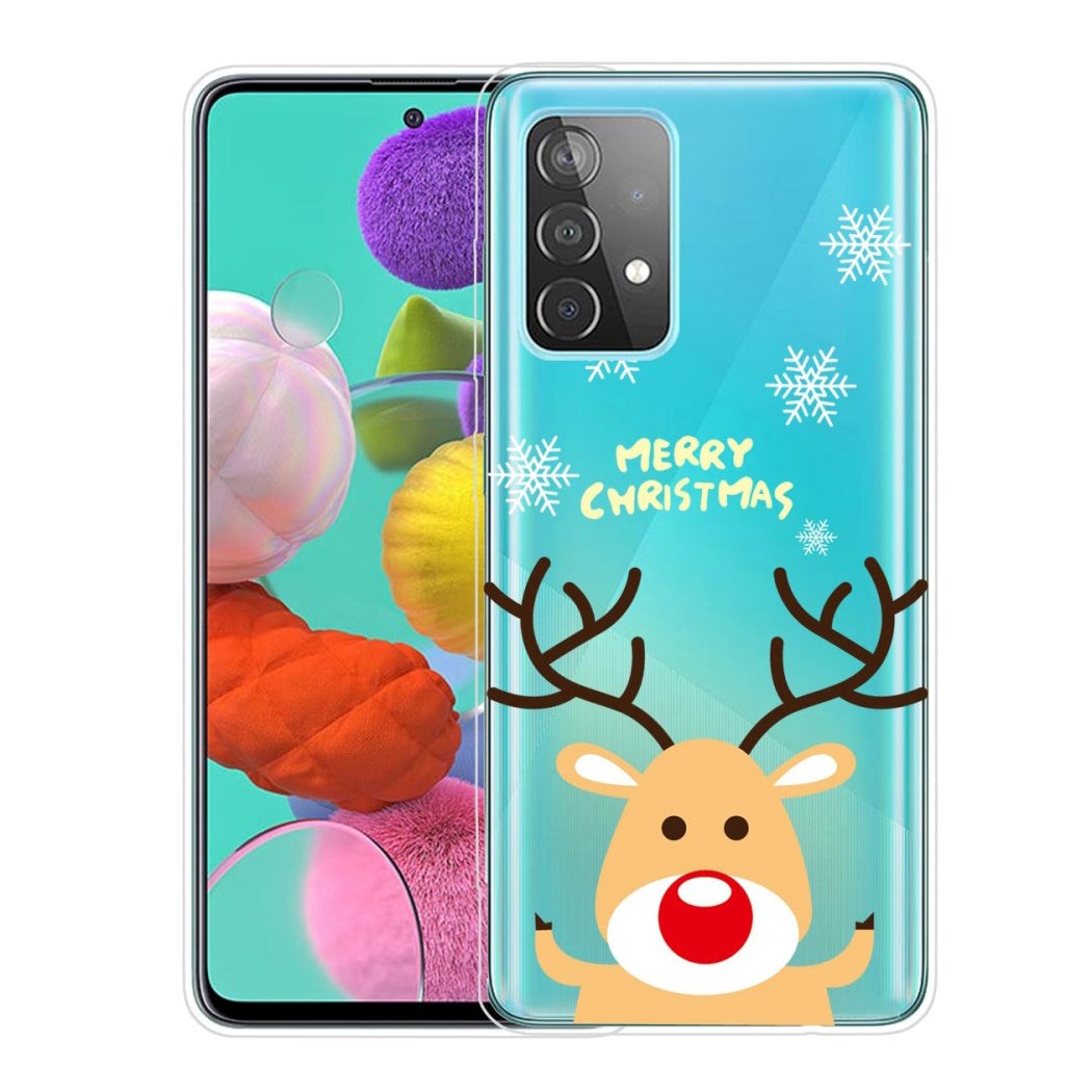 Samsung Galaxy A53 (5G) TPU Plast juledeksel - God jul - Rudolf