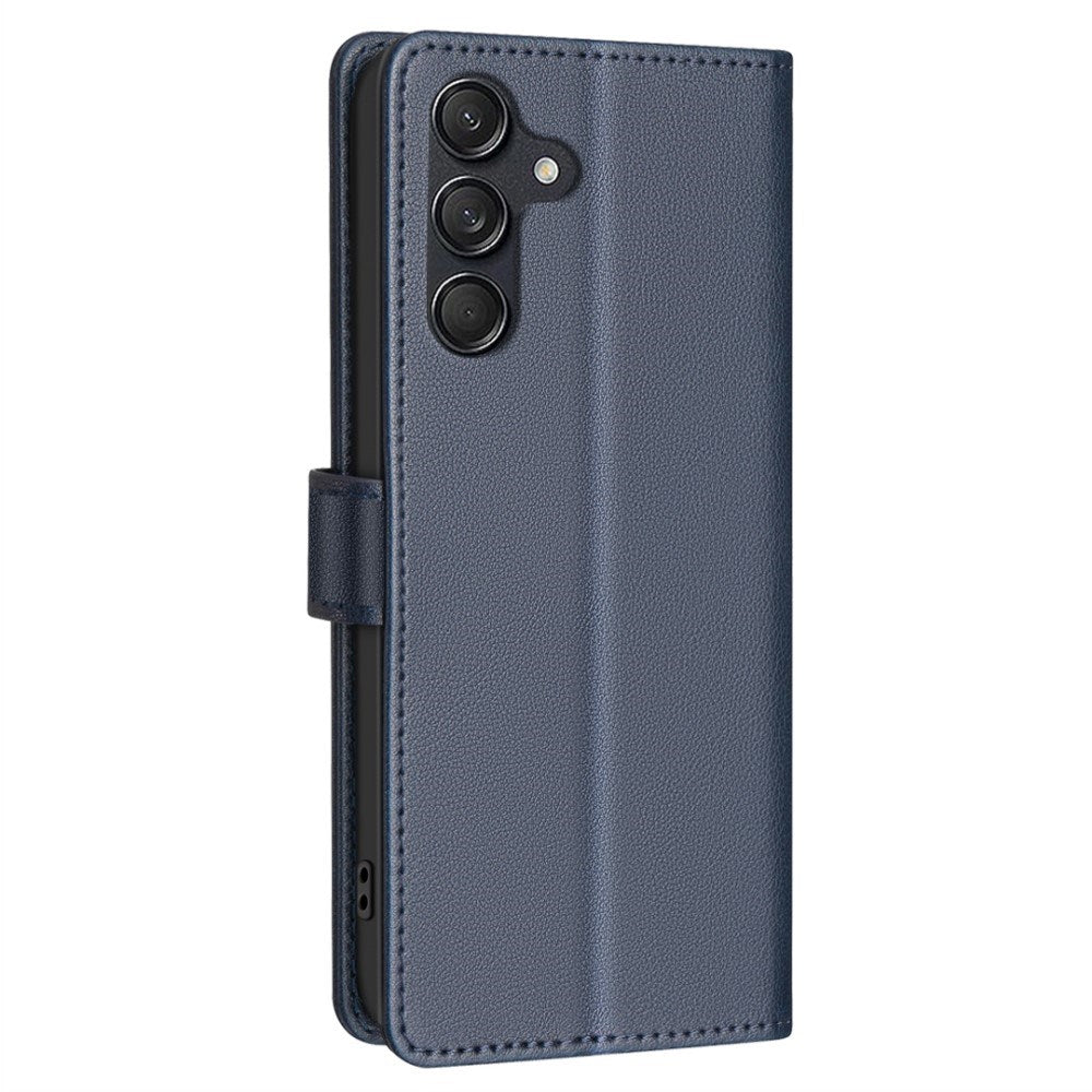 BINFEN Samsung Galaxy A26 (5G) flip-deksel i kunstskinn m. RFID-blokkerings- og kortholder - blå