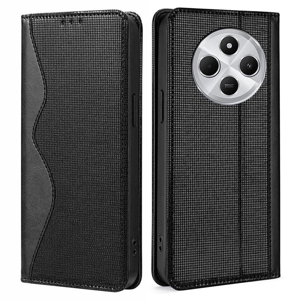 EIDERWOOD Xiaomi Redmi 14C / Poco C75 Kunstlæder Flip Case m. RFID Blokering - Sort