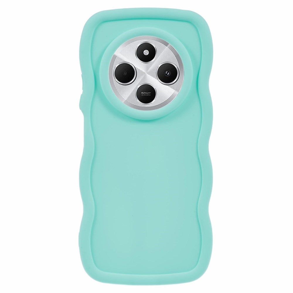 Xiaomi Redmi 14C - EIDERWOOD Fleksibelt Plastik Wavy Cover - Blå