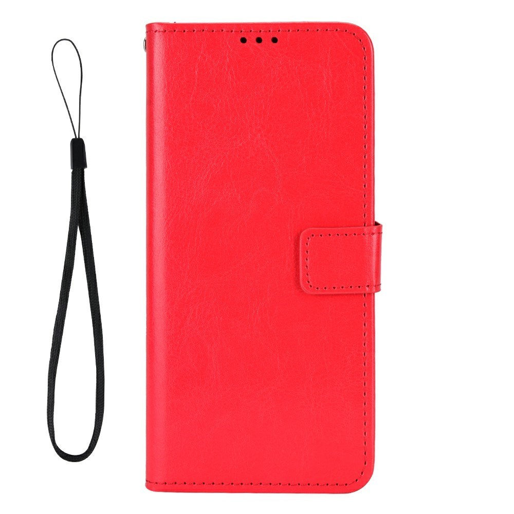 Realme GT 7 Pro (5G) - EIDERWOOD Faux Leather Flip Cover m. Stropp - Rød